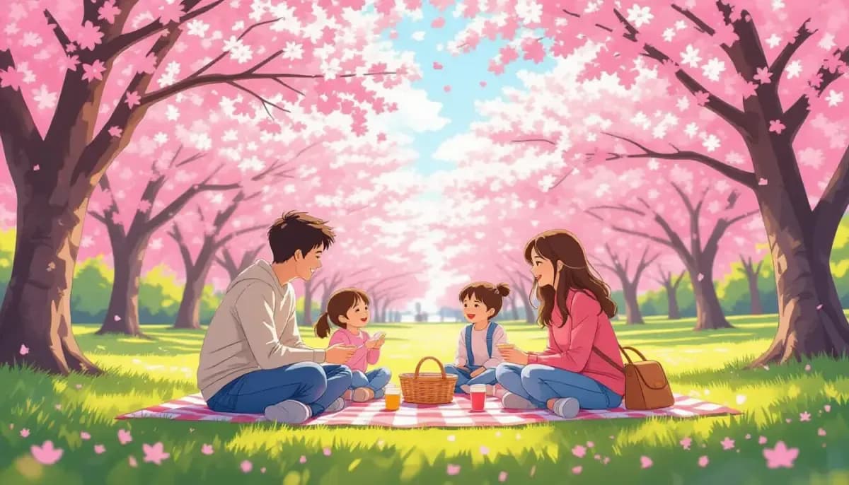 Cherry Blossom Season (Hanami) with Children