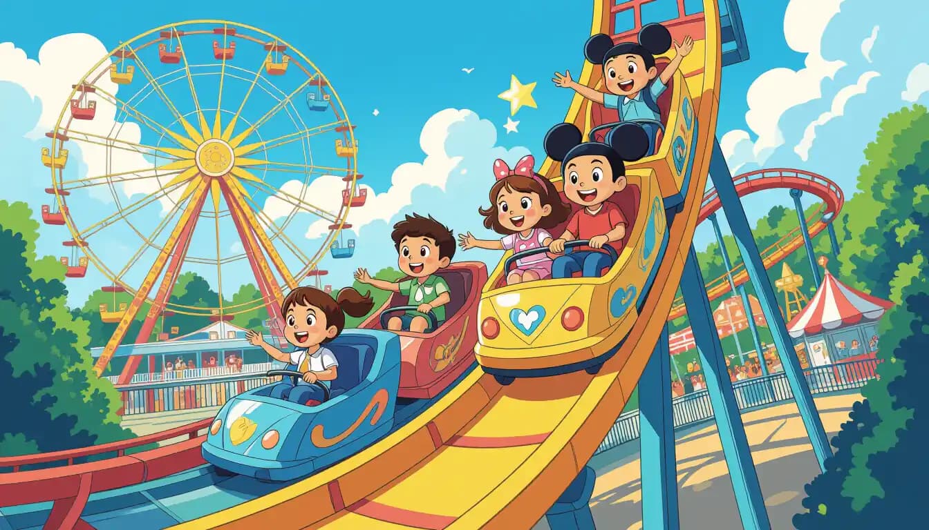 Family at Universal Studios Japan Super Nintendo World