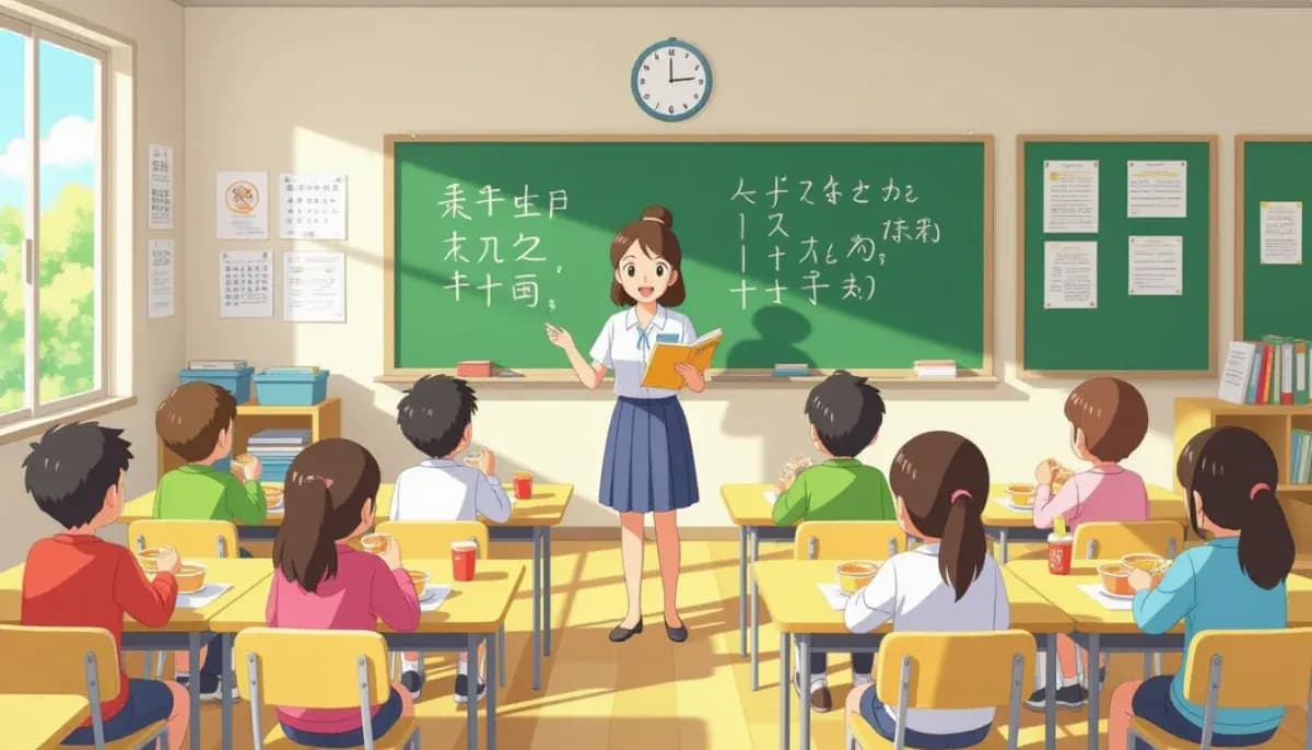 Japanese Elementary School Daily Schedule and Routine