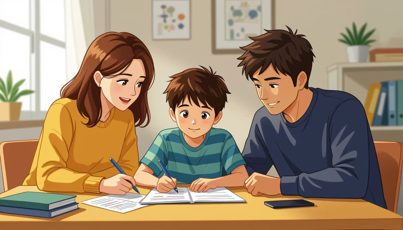 ADHD school support meeting with teachers in Japan