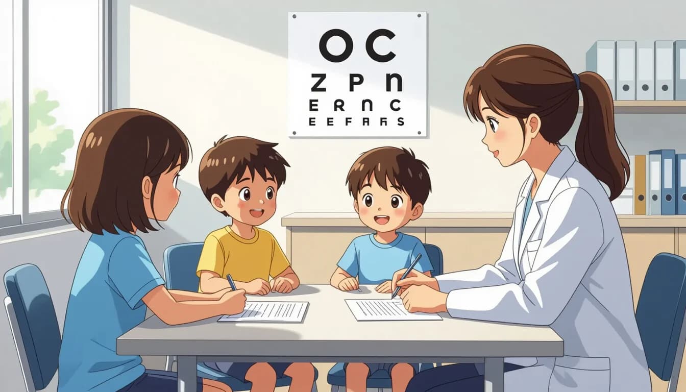 Children's optical shop in Japan showing colorful children's frames