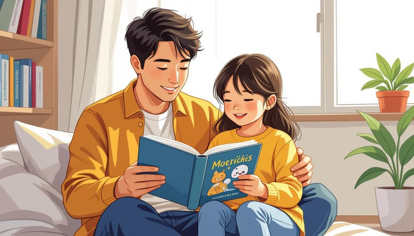 Multicultural family celebrating a heritage cultural festival together in Japan