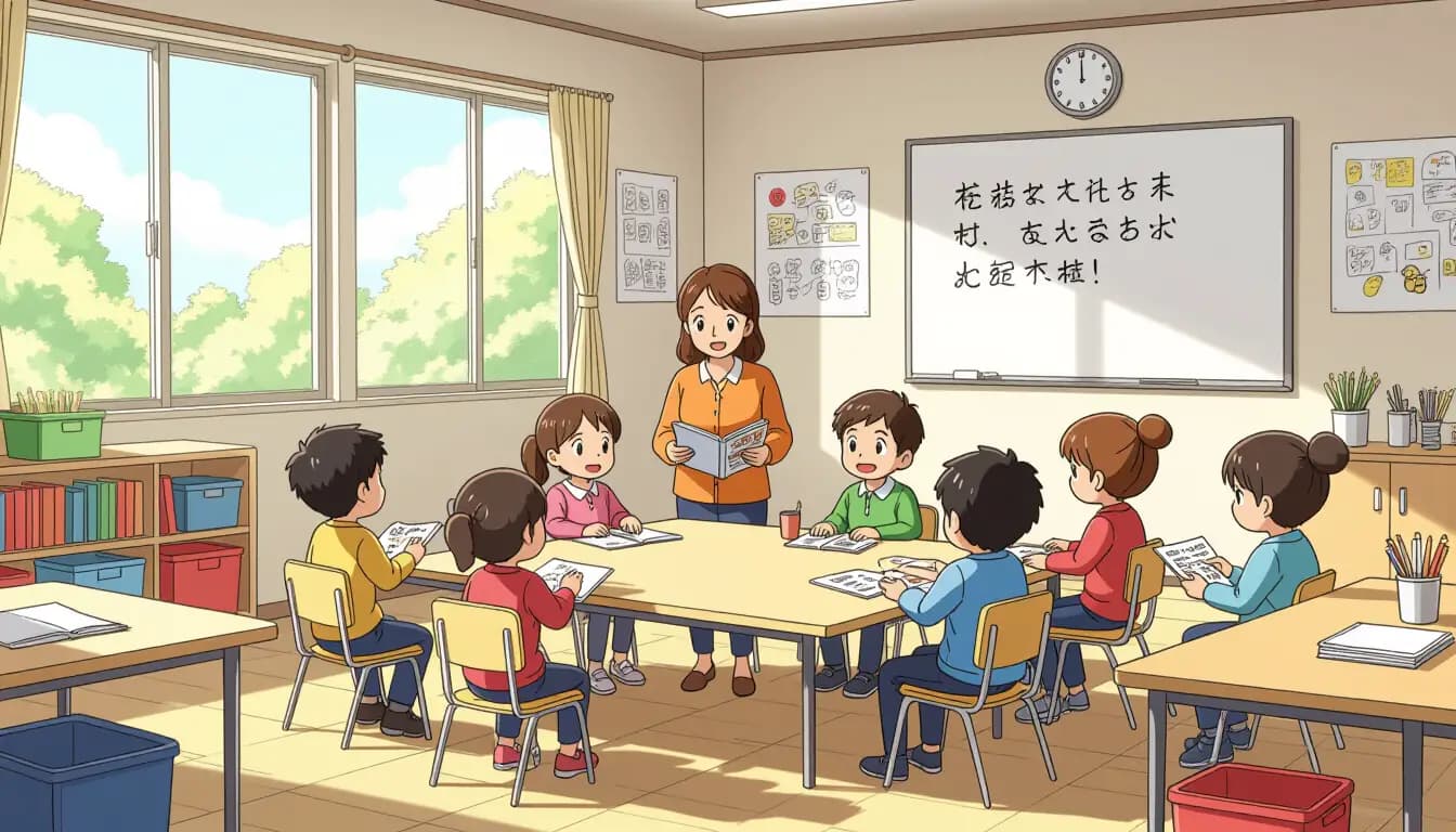 Foreign parent meeting with Japanese school coordinator about special education placement