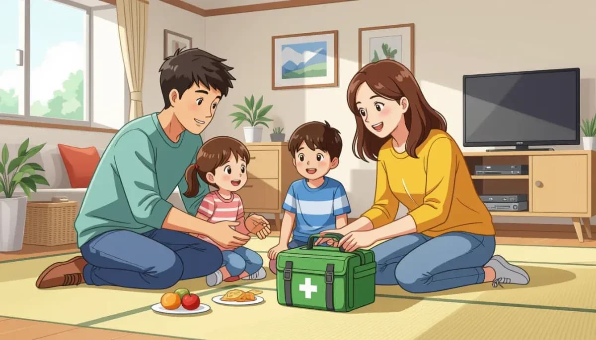 Earthquake Preparation for Families with Children in Japan